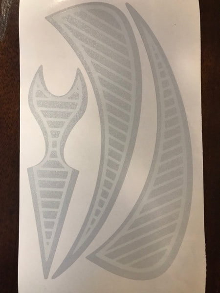 Helmet Stickers - Glow and Reflective - H2O Rescue Gear